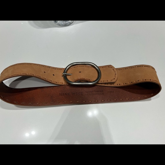 Nine West Suede Nappa Leather Belt 